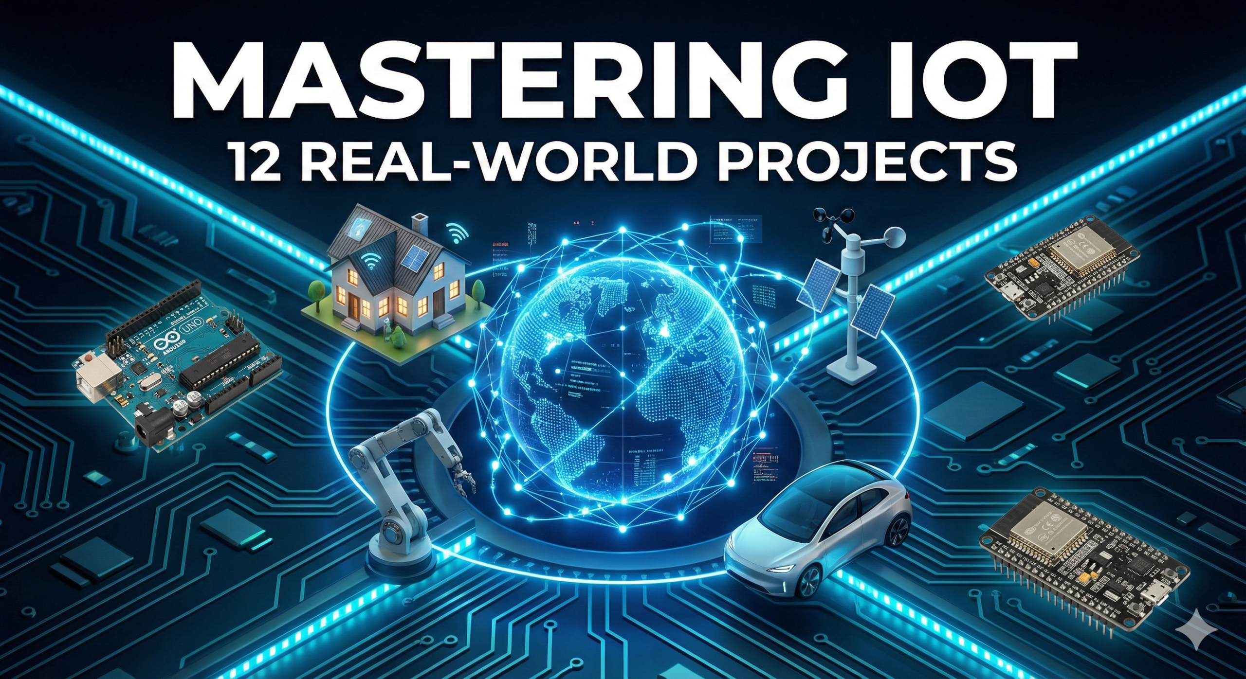 Mastering IoT with 11 Real-World Projects and 1 mega project